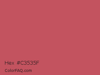 Hex #c3535f Color Image
