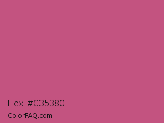 Hex #c35380 Color Image