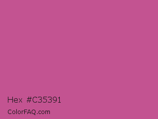 Hex #c35391 Color Image