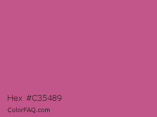 Hex #c35489 Color Image