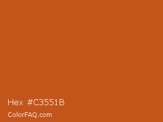 Hex #c3551b Color Image