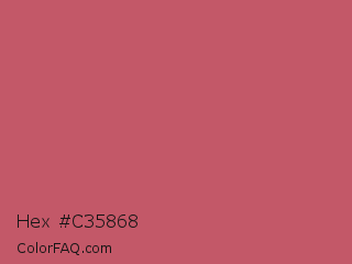 Hex #c35868 Color Image
