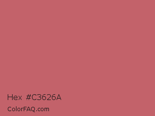 Hex #c3626a Color Image
