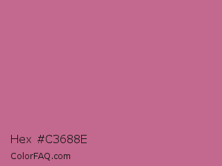 Hex #c3688e Color Image