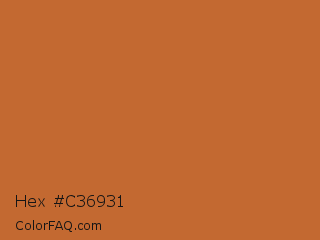 Hex #c36931 Color Image