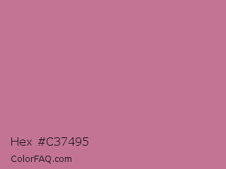Hex #c37495 Color Image