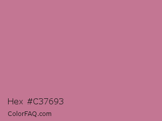 Hex #c37693 Color Image