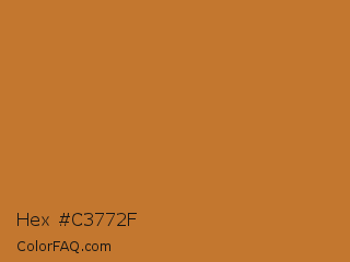 Hex #c3772f Color Image