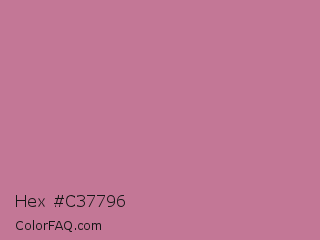 Hex #c37796 Color Image