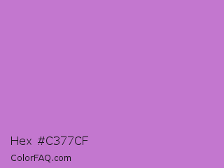 Hex #c377cf Color Image