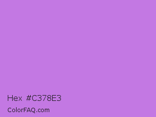 Hex #c378e3 Color Image