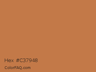 Hex #c37948 Color Image