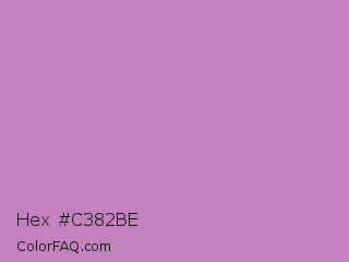 Hex #c382be Color Image