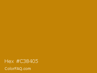Hex #c38405 Color Image