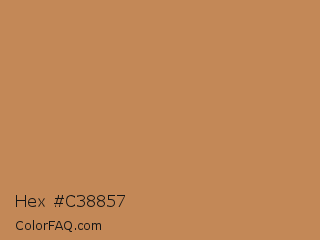 Hex #c38857 Color Image