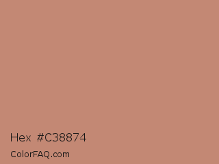 Hex #c38874 Color Image
