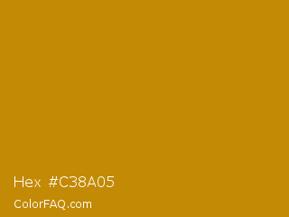 Hex #c38a05 Color Image