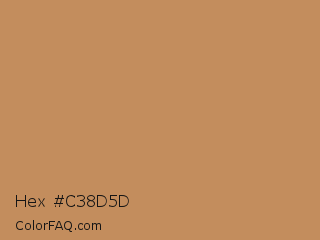 Hex #c38d5d Color Image