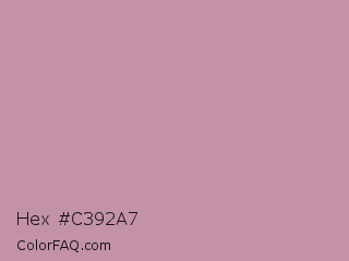Hex #c392a7 Color Image