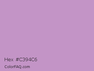 Hex #c394c6 Color Image