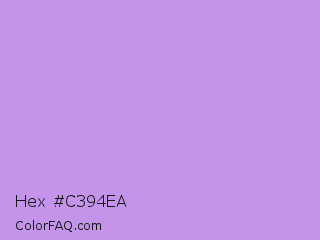 Hex #c394ea Color Image