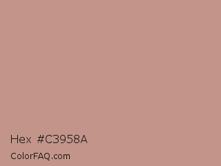 Hex #c3958a Color Image