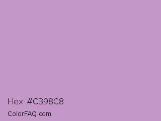 Hex #c398c8 Color Image