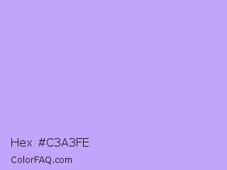 Hex #c3a3fe Color Image