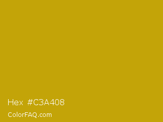 Hex #c3a408 Color Image