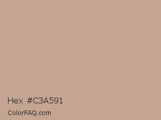 Hex #c3a591 Color Image