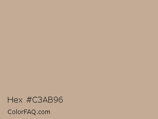 Hex #c3ab96 Color Image