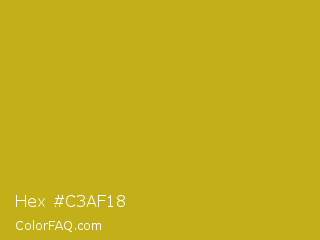 Hex #c3af18 Color Image