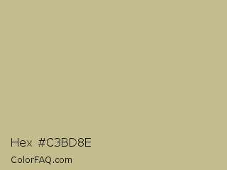 Hex #c3bd8e Color Image