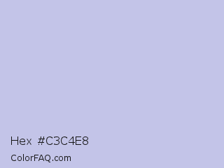 Hex #c3c4e8 Color Image