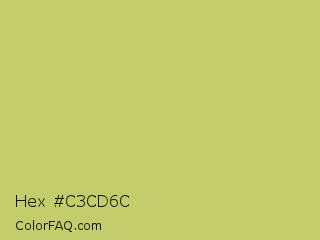 Hex #c3cd6c Color Image