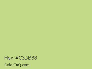 Hex #c3db88 Color Image