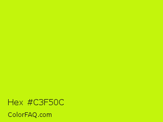 Hex #c3f50c Color Image