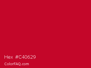 Hex #c40629 Color Image