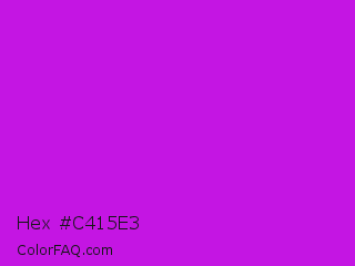 Hex #c415e3 Color Image