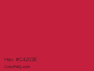 Hex #c4203e Color Image