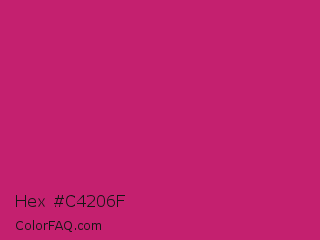 Hex #c4206f Color Image