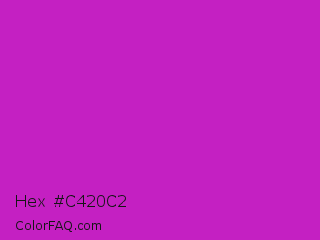 Hex #c420c2 Color Image