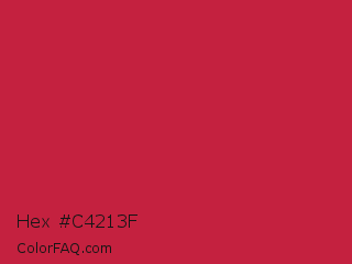 Hex #c4213f Color Image