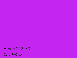 Hex #c425f0 Color Image