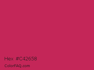Hex #c42658 Color Image