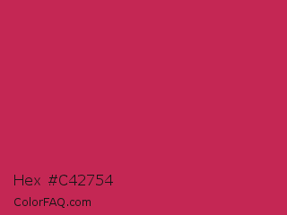 Hex #c42754 Color Image