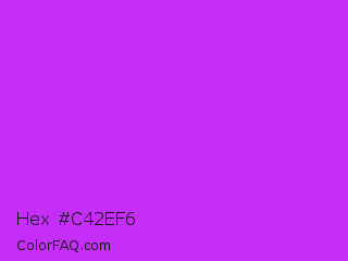 Hex #c42ef6 Color Image