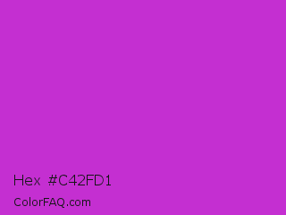 Hex #c42fd1 Color Image