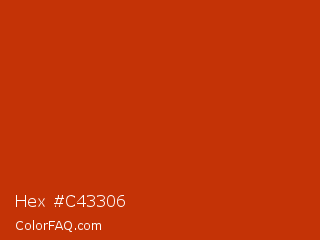 Hex #c43306 Color Image
