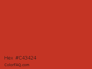 Hex #c43424 Color Image